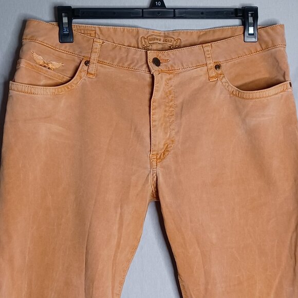 Robin's Jean Pants Mens 36 Apricot Velvet Slim Straight Casual HipHop Streetwear - Picture 4 of 14